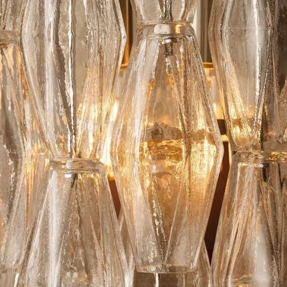 Merry Clear Glass Short Wall Sconce