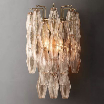 Merry Clear Glass Short Wall Sconce-Fullstarlighting