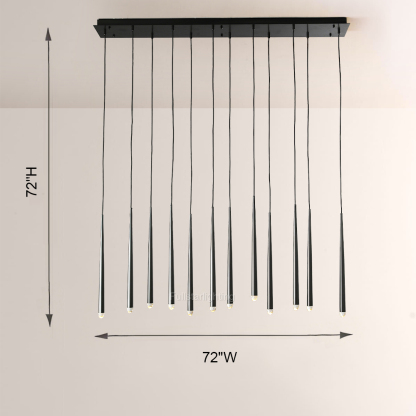 Harry Modern Linear Chandelier 60"