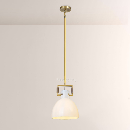 Machini Milk Glass Cloche Pendant-Fullstarlighting