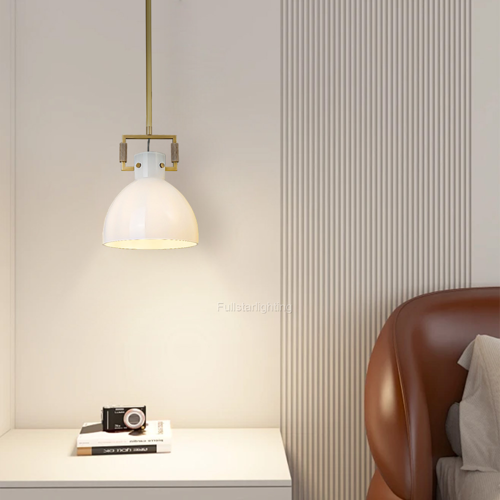 Machini Milk Glass Cloche Pendant-Fullstarlighting
