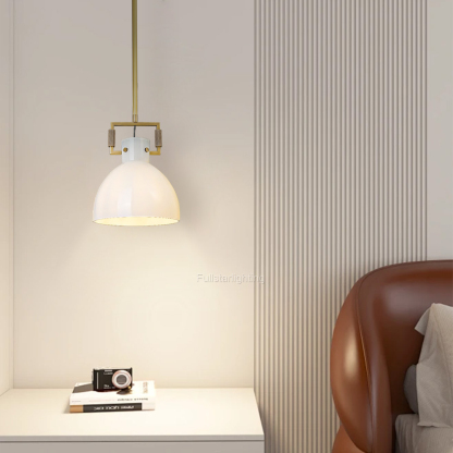 Machini Milk Glass Cloche Pendant-Fullstarlighting