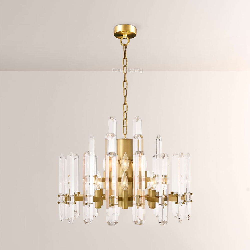 Brous Prism Round Chandelier 24"