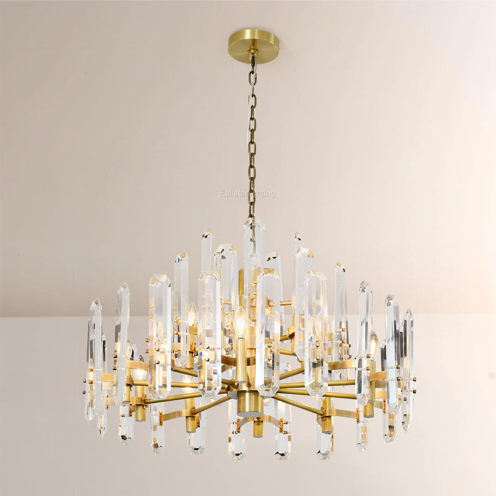 Brous Prism Round Chandelier 36"