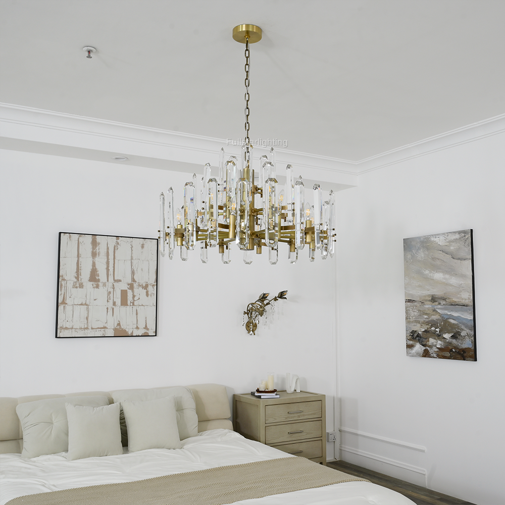 Brous Prism Round Chandelier 24"