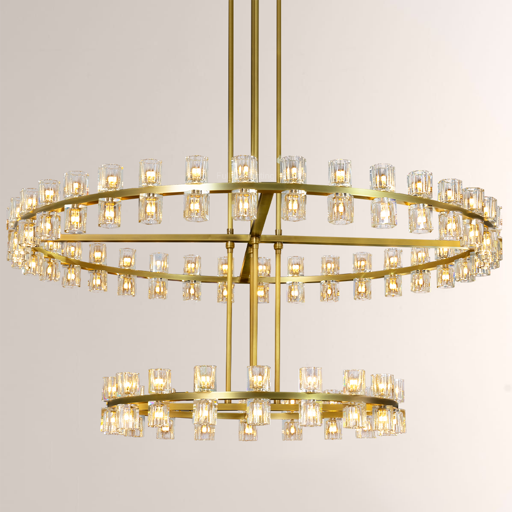 Niko Wine-Glass Round 2-Tier Chandelier 60''