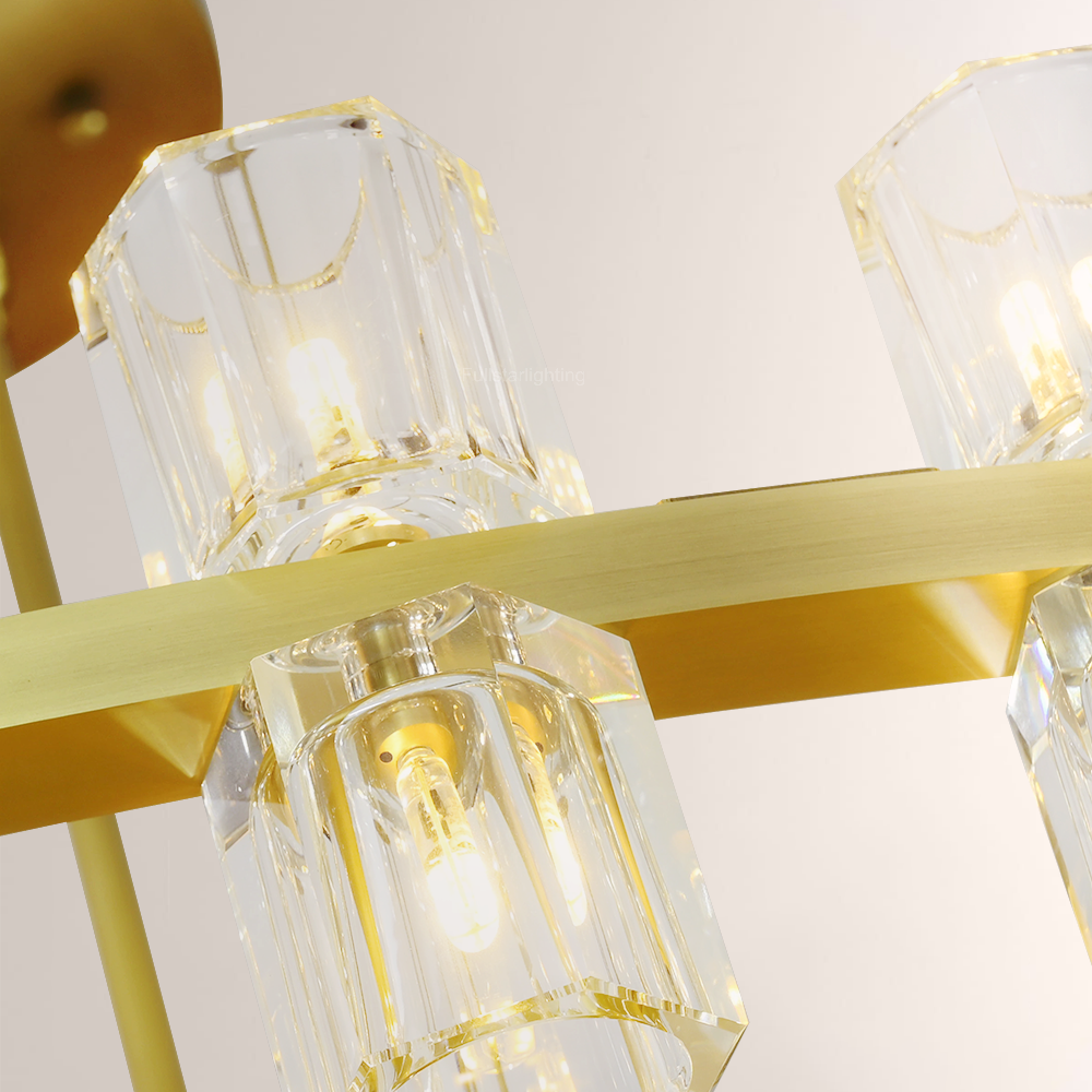Niko Wine-Glass Round 2-Tier Chandelier 60''-Fullstarlighting