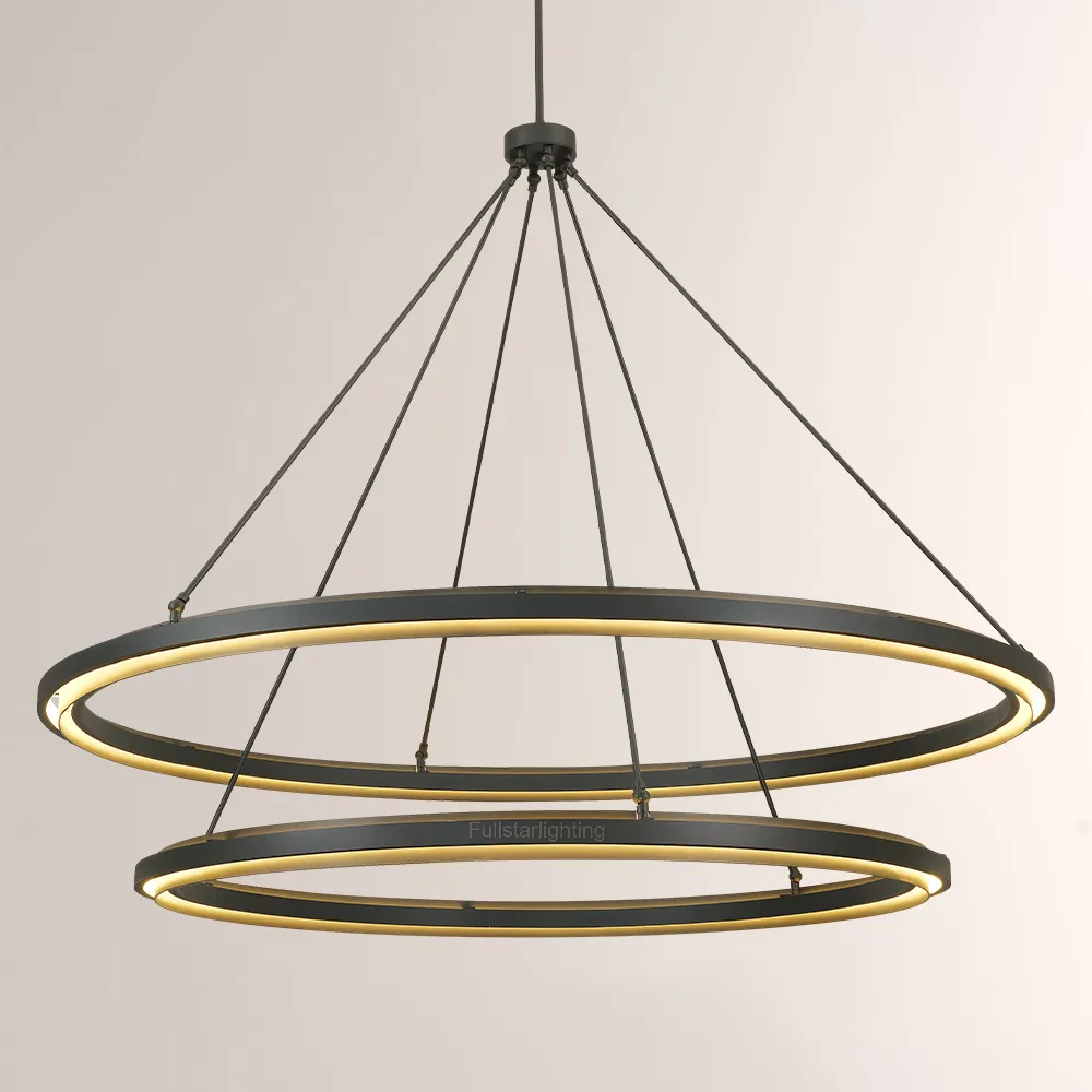 Pera 2-Tier Round Chandelier 60"