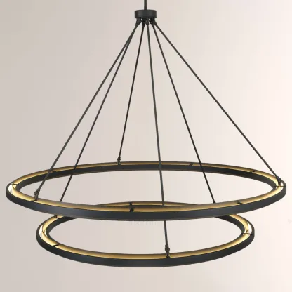 Pera 2-Tier Round Chandelier 60"