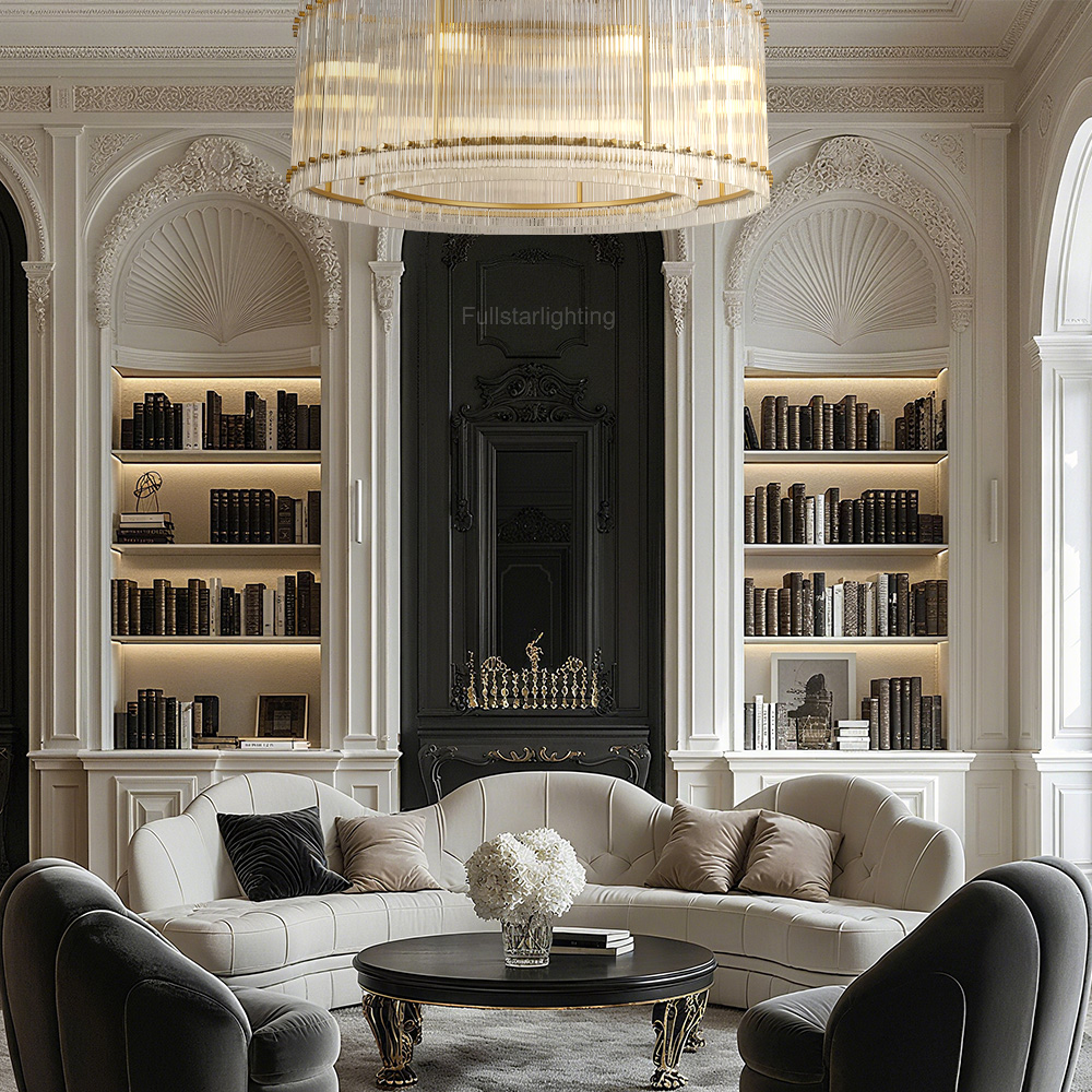 Sennie Round Chandelier 48"-Fullstarlighting