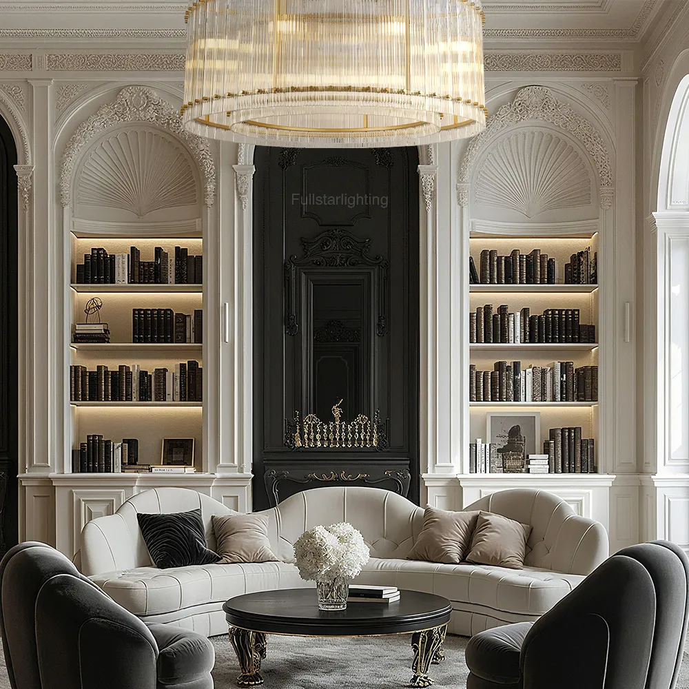 Sennie Round Chandelier 48"-Fullstarlighting