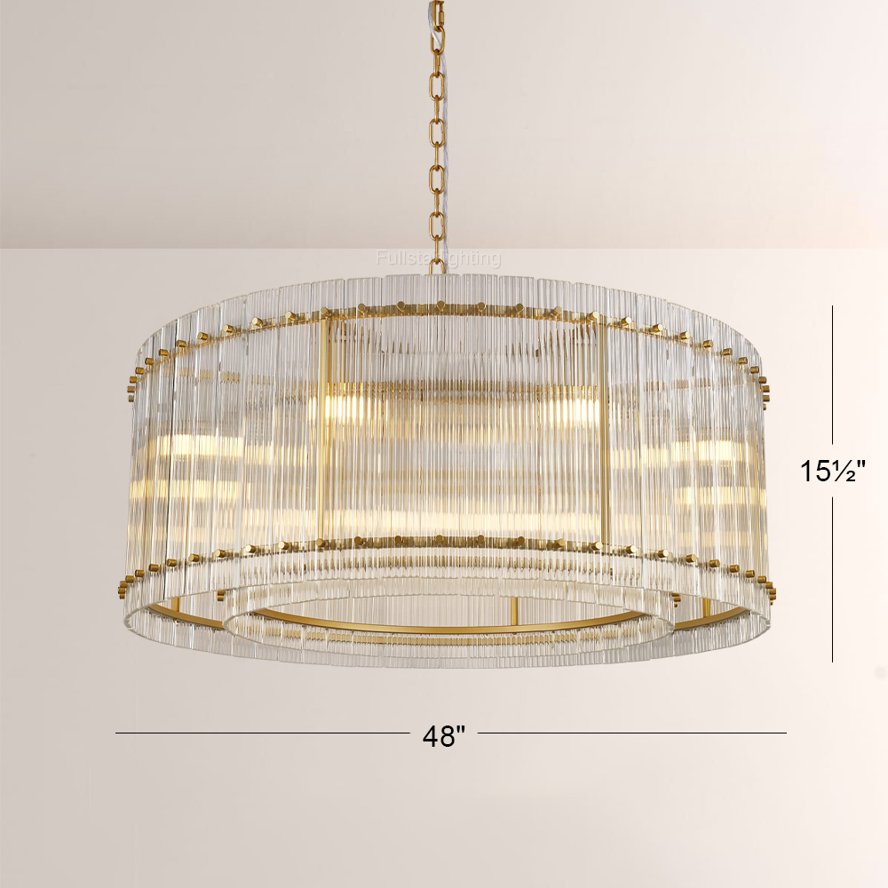 Sennie Round Chandelier 48"-Fullstarlighting