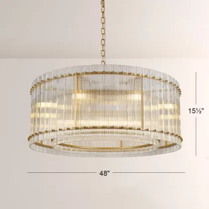 Sennie Round Chandelier 48"-Fullstarlighting