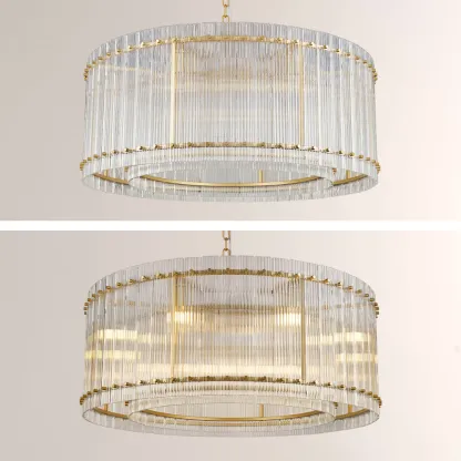 Sennie Round Chandelier 48"-Fullstarlighting