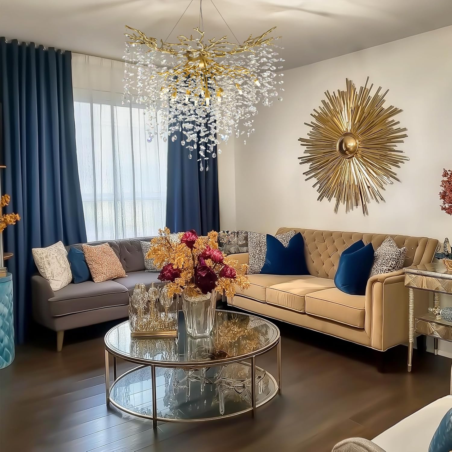 Modern Crystal Chandelier For Dining Room-Fullstarlighting