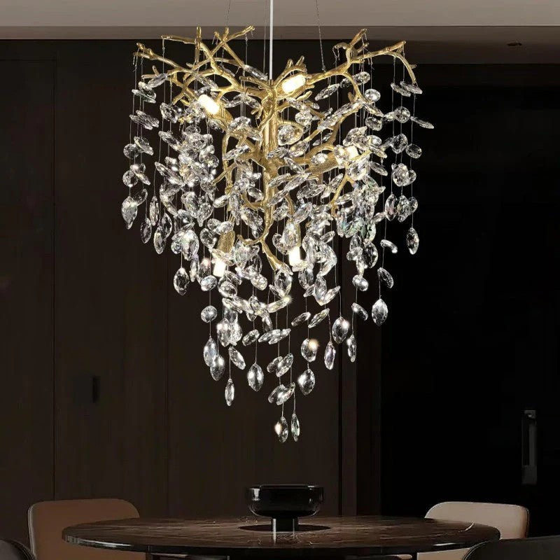 Modern Crystal Tree Branch Chandelier-Fullstarlighting
