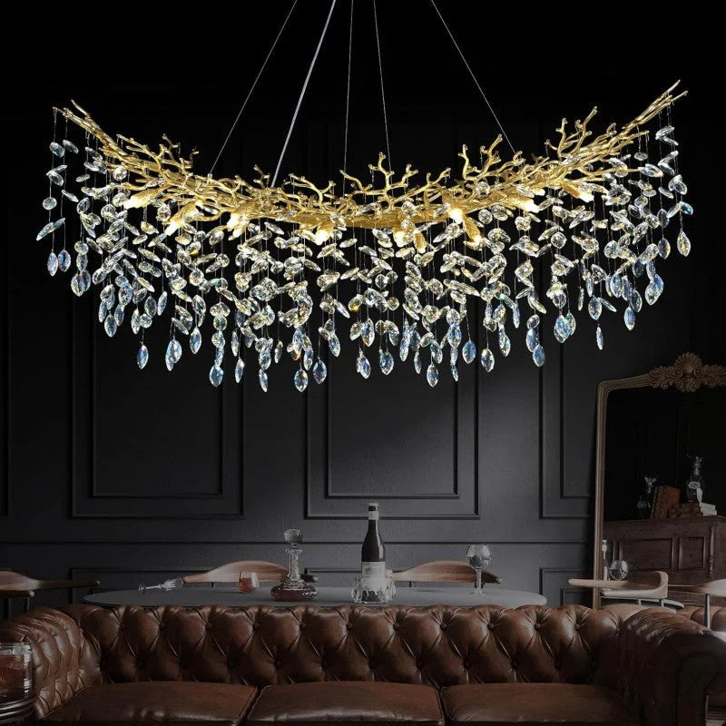 Modern Crystal Tree Branch Chandelier-Fullstarlighting