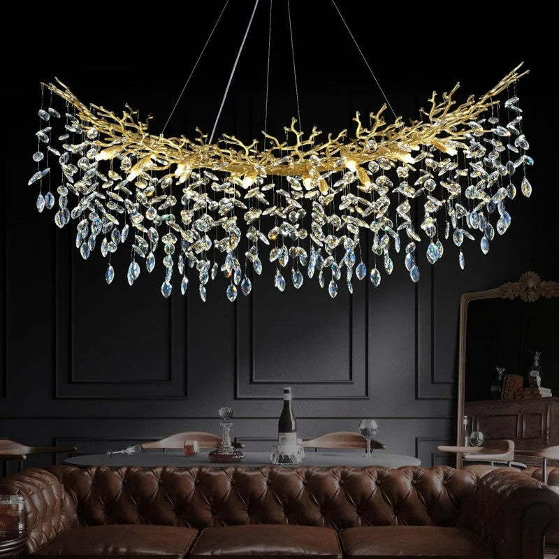 Modern Crystal Tree Branch Chandelier-Fullstarlighting