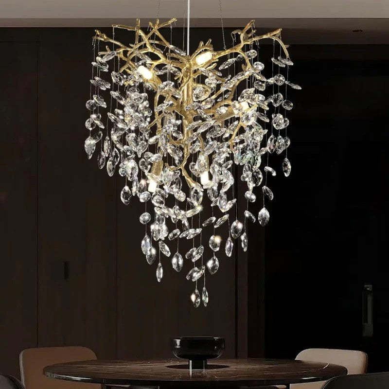 Modern Crystal Tree Branch Chandelier-Fullstarlighting