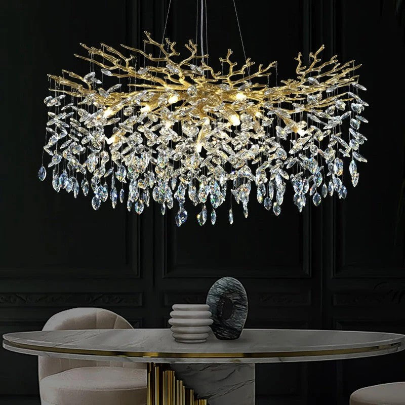 Modern Crystal Tree Branch Chandelier-Fullstarlighting