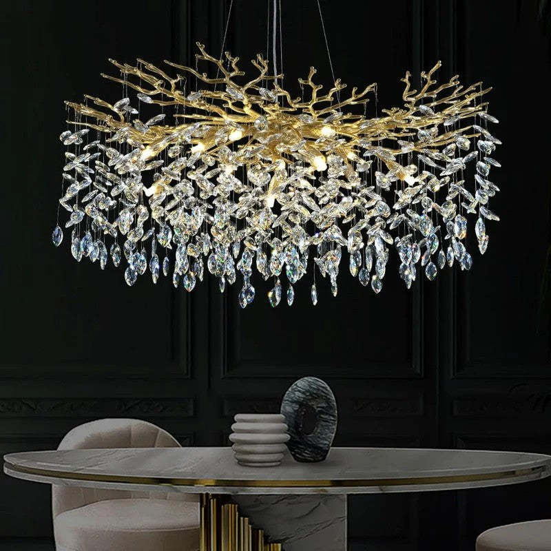 Modern Crystal Tree Branch Chandelier-Fullstarlighting