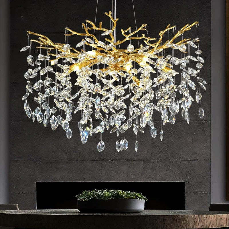 Modern Crystal Tree Branch Chandelier-Fullstarlighting