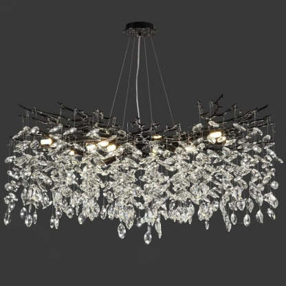 Modern Crystal Tree Branch Chandelier-Fullstarlighting