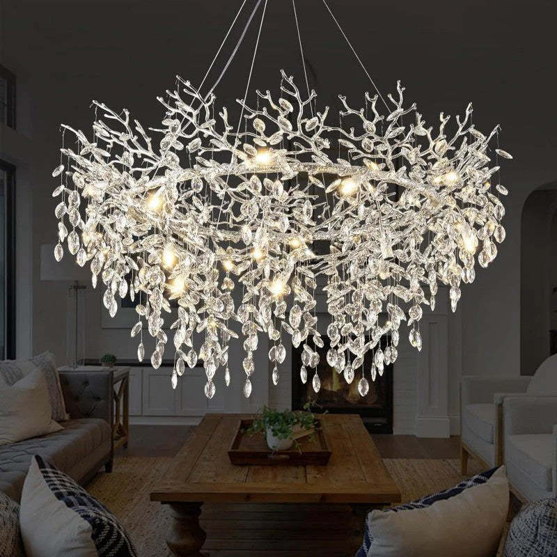 Modern Crystal Tree Branch Chandelier-Fullstarlighting