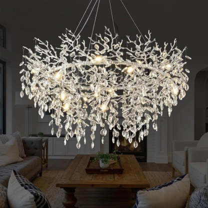 Modern Crystal Tree Branch Chandelier-Fullstarlighting