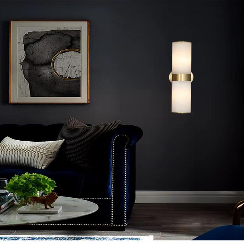 Modern Sutton Linear Alabaster Wall Sconce-Fullstarlighting