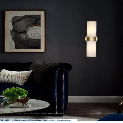 Modern Sutton Linear Alabaster Wall Sconce-Fullstarlighting