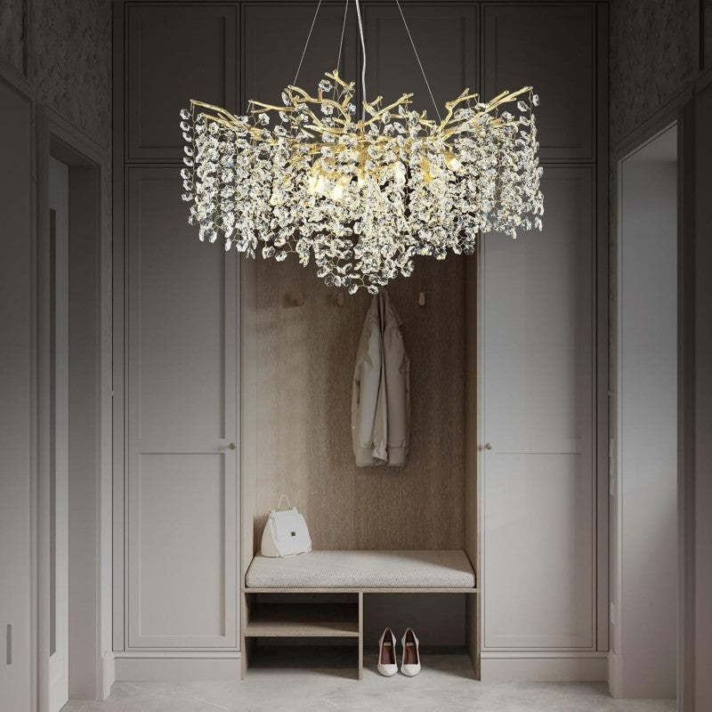 Modern Tree Branch Crystal Chandelier 55"L 30"D 40"D-Fullstarlighting