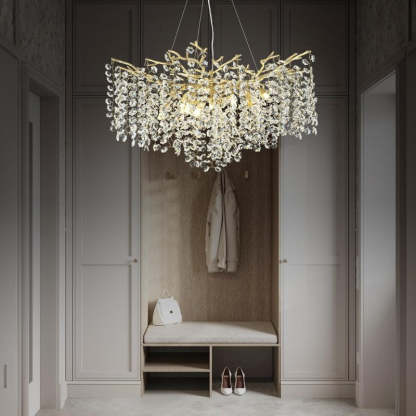 Modern Tree Branch Crystal Chandelier 55"L 30"D 40"D-Fullstarlighting