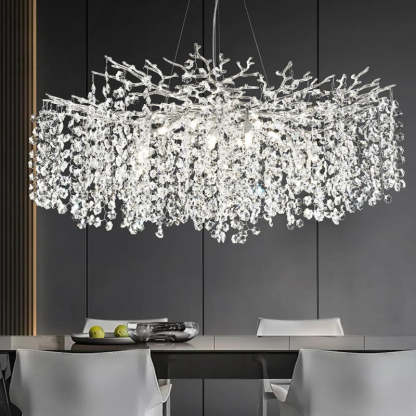 Modern Tree Branch Crystal Chandelier 55"L 30"D 40"D-Fullstarlighting