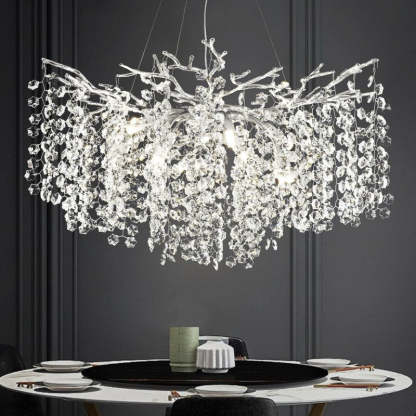 Modern Tree Branch Crystal Chandelier 55"L 30"D 40"D-Fullstarlighting