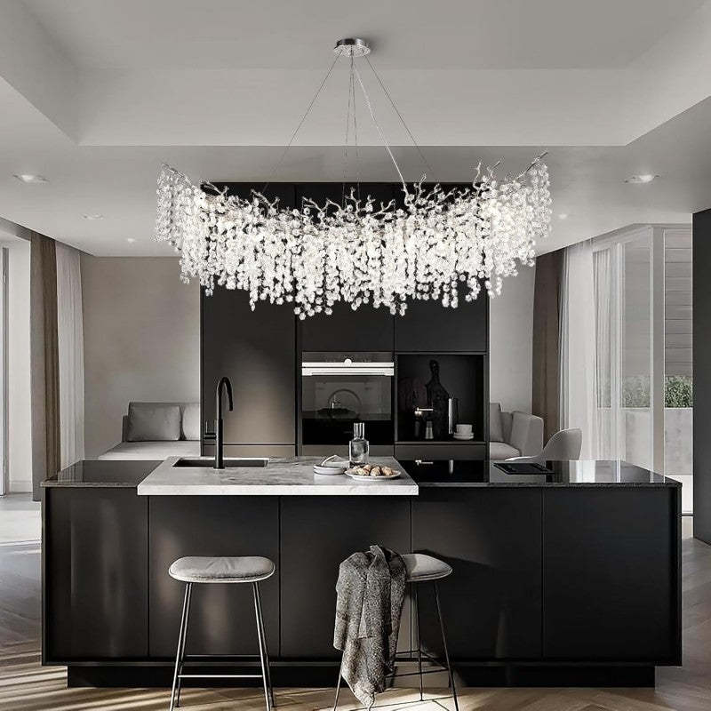 Modern Tree Branch Crystal Chandelier 55"L 30"D 40"D-Fullstarlighting