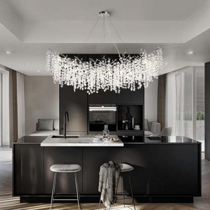 Modern Tree Branch Crystal Chandelier 55"L 30"D 40"D-Fullstarlighting