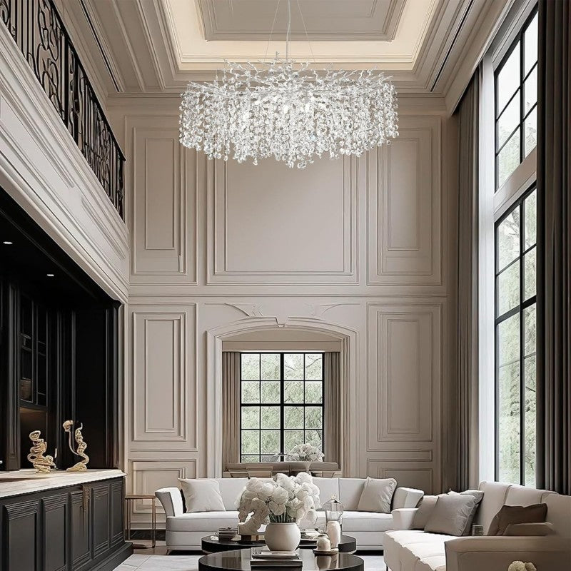 Modern Tree Branch Crystal Chandelier 55"L 30"D 40"D-Fullstarlighting