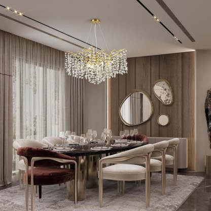 Modern Tree Branch Crystal Chandelier 55"L 30"D 40"D-Fullstarlighting