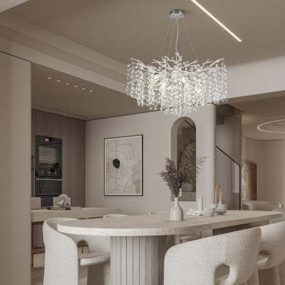 Modern Tree Branch Crystal Chandelier 55"L 30"D 40"D-Fullstarlighting