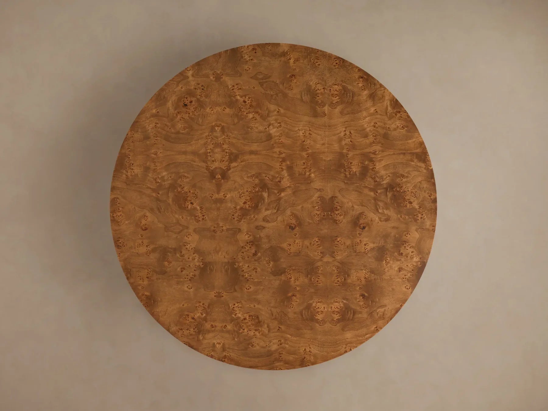 Mogadore Mappa Burl Round Coffee Table
