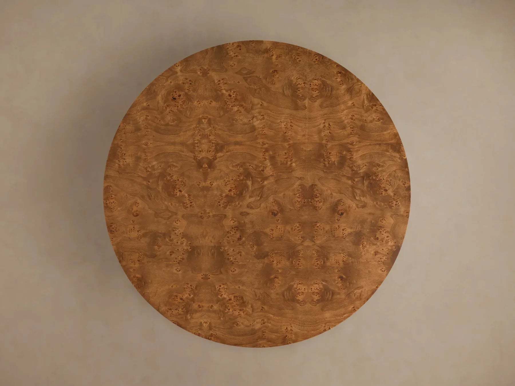 Mogadore Mappa Burl Round Coffee Table