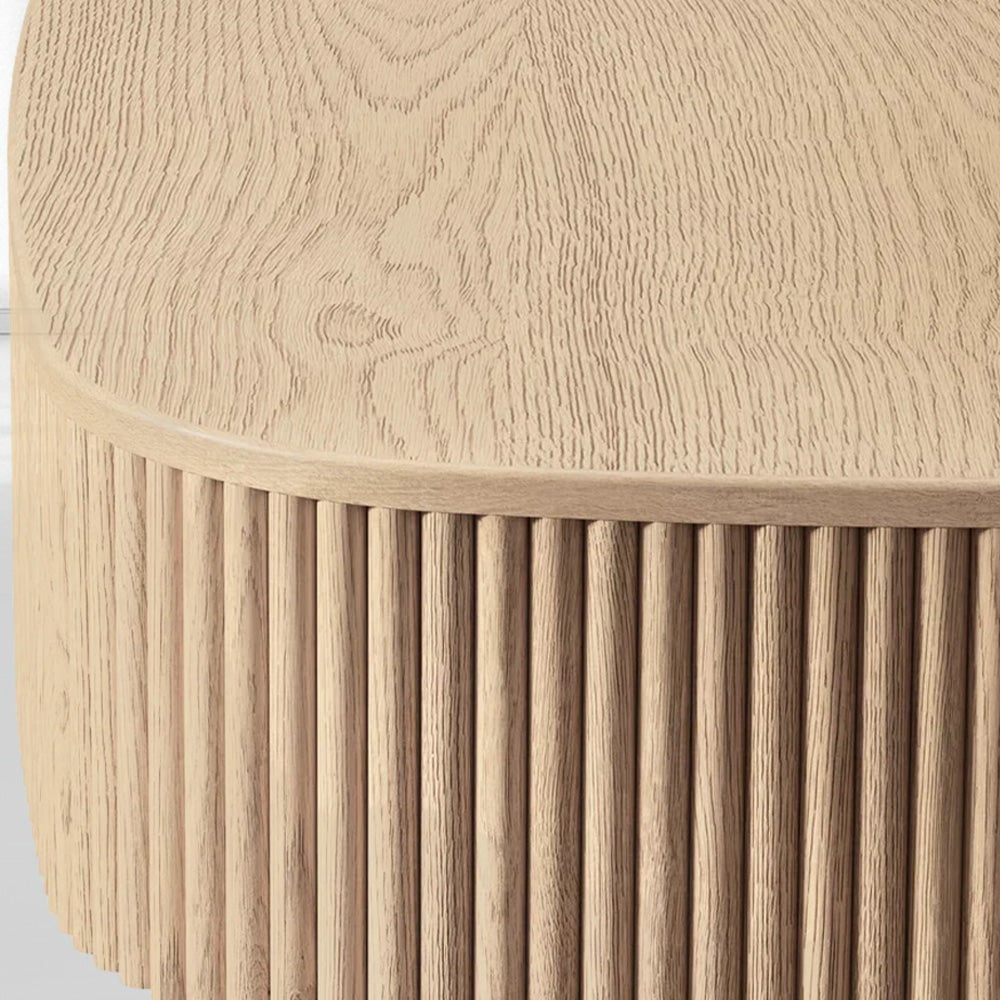 Mulholland Oak Wood Coffee Table-Fullstarlighting