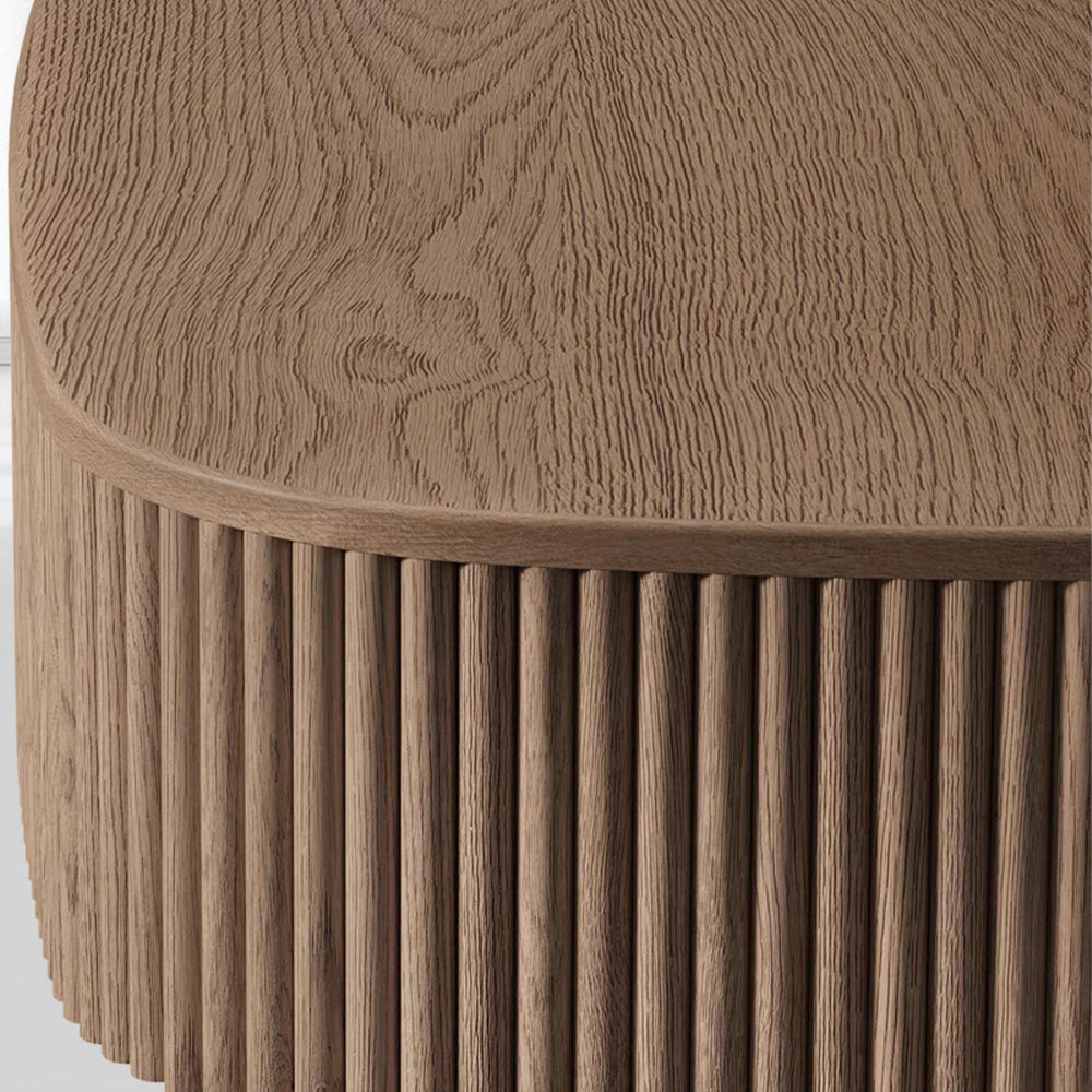 Mulholland Oak Wood Coffee Table-Fullstarlighting