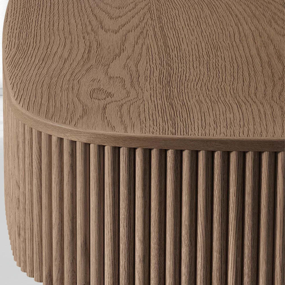 Mulholland Oak Wood Coffee Table-Fullstarlighting