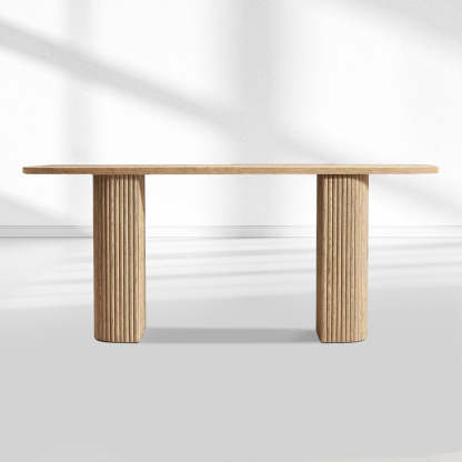 Mulholland Plank Wood Console Table