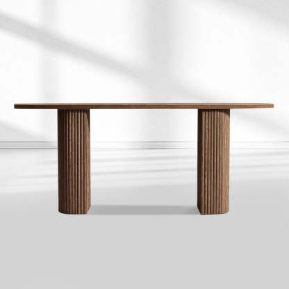 Mulholland Plank Wood Console Table
