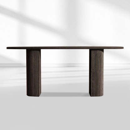 Mulholland Plank Wood Console Table