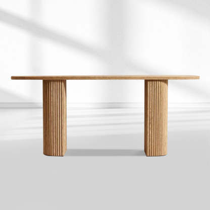 Mulholland Plank Wood Console Table