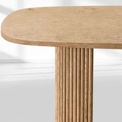 Mulholland Plank Wood Console Table-Fullstarlighting